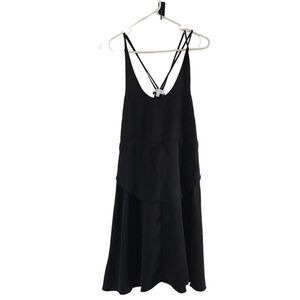 𝅺Derek Lam 10C Athleta Nolita belted black dress Size XS